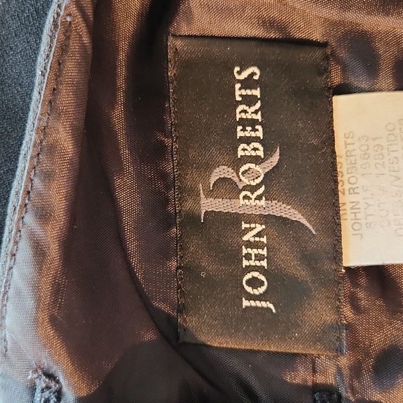 John Roberts Size 12 Black Dress - Picture 5 of 7